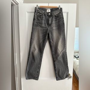 BDG Urban Outfitters High Waisted Cowboy Jeans. Grey distressed jeans. Size 28